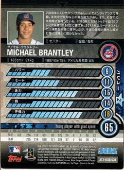 2012 Sega Card-Gen #035 Michael Brantley Back