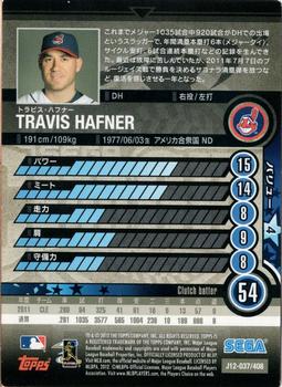 2012 Sega Card-Gen #037 Travis Hafner Back