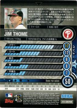 2012 Sega Card-Gen #328 Jim Thome Back