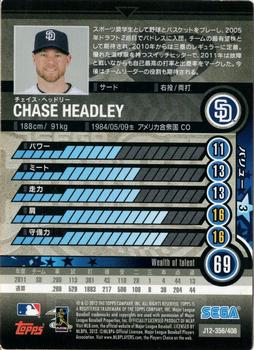 2012 Sega Card-Gen #356 Chase Headley Back