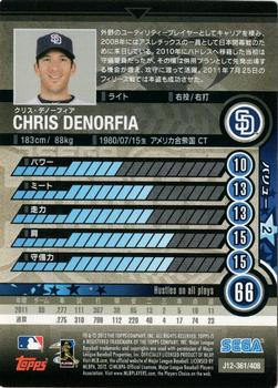 2012 Sega Card-Gen #361 Chris Denorfia Back