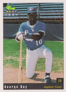 1991 Classic Best Appleton Foxes #17 George Day Front