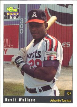 1991 Classic Best Asheville Tourists #24 David Wallace Front