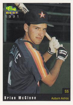 1991 Classic Best Auburn Astros #20 Brian McGlone Front