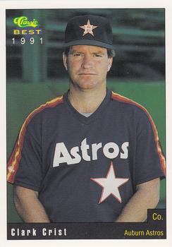 1991 Classic Best Auburn Astros #24 Clark Crist Front