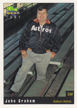 1991 Classic Best Auburn Astros #29 John Graham Front