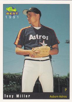1991 Classic Best Auburn Astros #2 Tony Miller Front