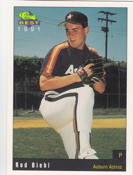 1991 Classic Best Auburn Astros #4 Rod Biehl Front