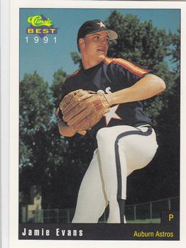 1991 Classic Best Auburn Astros #7 Jamie Evans Front