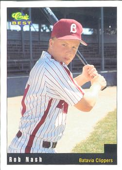 1991 Classic Best Batavia Clippers #1 Rob Nash Front