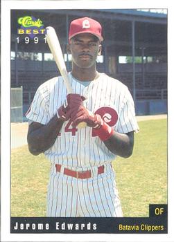 1991 Classic Best Batavia Clippers #12 Jerome Edwards Front