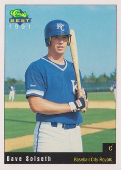 1991 Classic Best Baseball City Royals #16 Dave Solseth Front