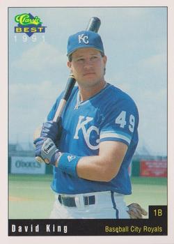 1991 Classic Best Baseball City Royals #18 David King Front