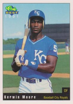 1991 Classic Best Baseball City Royals #26 Kerwin Moore Front