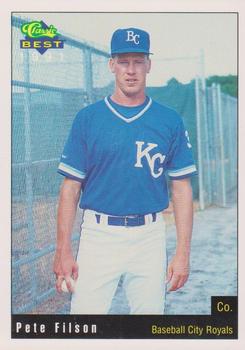 1991 Classic Best Baseball City Royals #30 Pete Filson Front