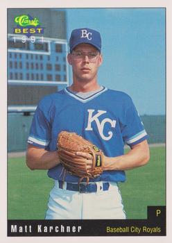 1991 Classic Best Baseball City Royals #8 Matt Karchner Front