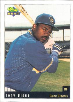 1991 Classic Best Beloit Brewers #18 Tony Diggs Front
