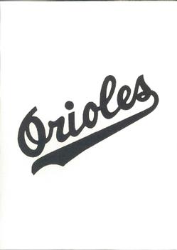 1991 Classic Best Bluefield Orioles #NNO Bluefield Orioles logo Back