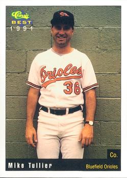 1991 Classic Best Bluefield Orioles #24 Mike Tullier Front