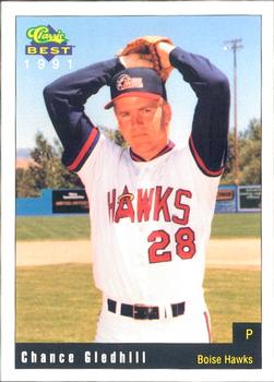 1991 Classic Best Boise Hawks #4 Chance Gledhill Front