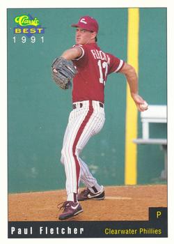 1991 Classic Best Clearwater Phillies #2 Paul Fletcher Front