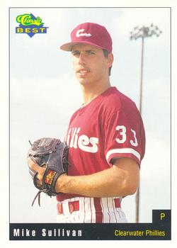 1991 Classic Best Clearwater Phillies #9 Mike Sullivan Front