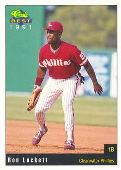 1991 Classic Best Clearwater Phillies #17 Ron Lockett Front