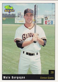 1991 Classic Best Clinton Giants #11 Mate Borgogno Front