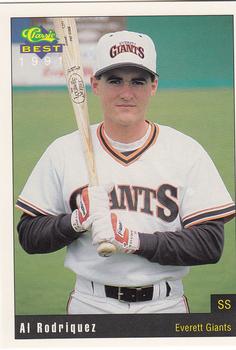 1991 Classic Best Everett Giants #3 Al Rodriguez Front
