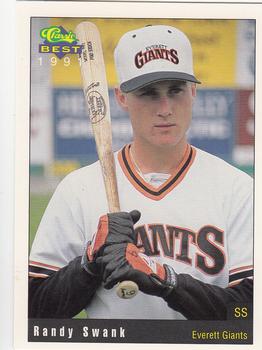 1991 Classic Best Everett Giants #4 Randy Swank Front