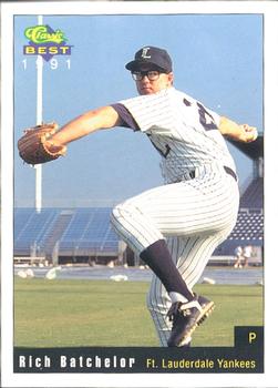 1991 Classic Best Ft. Lauderdale Yankees #1 Rich Batchelor Front
