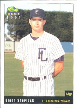 1991 Classic Best Ft. Lauderdale Yankees #3 Glenn Sherlock Front