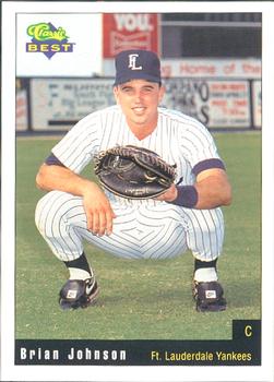 1991 Classic Best Ft. Lauderdale Yankees #16 Brian Johnson Front