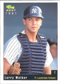 1991 Classic Best Ft. Lauderdale Yankees #18 Larry Walker Front