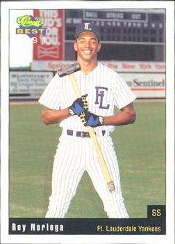 1991 Classic Best Ft. Lauderdale Yankees #22 Rey Noriega Front