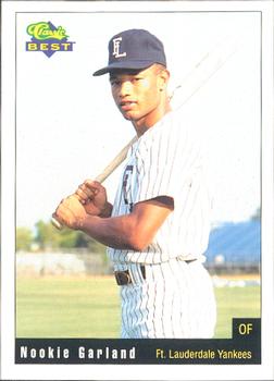 1991 Classic Best Ft. Lauderdale Yankees #26 Nookie Garland Front
