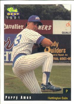 1991 Classic Best Huntington Cubs #2 Perry Amos Front