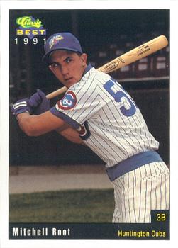 1991 Classic Best Huntington Cubs #21 Mitchell Root Front