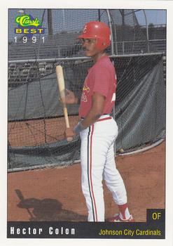 1991 Classic Best Johnson City Cardinals #14 Hector Colon Front