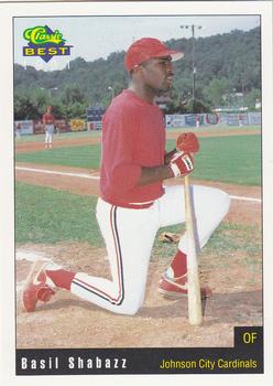 1991 Classic Best Johnson City Cardinals #15 Basil Shabazz Front