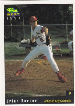 1991 Classic Best Johnson City Cardinals #18 Brian Barber Front