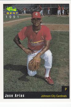 1991 Classic Best Johnson City Cardinals #27 Jose Arias Front