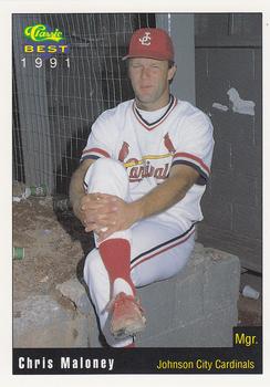 1991 Classic Best Johnson City Cardinals #29 Chris Maloney Front