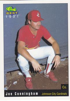 1991 Classic Best Johnson City Cardinals #30 Joe Cunningham Front