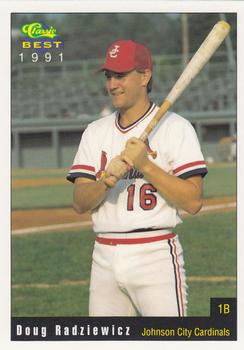 1991 Classic Best Johnson City Cardinals #8 Doug Radziewicz Front