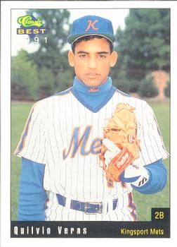 1991 Classic Best Kingsport Mets #10 Quilvio Veras Front