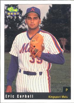 1991 Classic Best Kingsport Mets #17 Eric Corbell Front