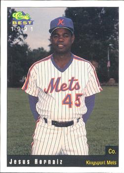 1991 Classic Best Kingsport Mets #26 Jesus Hernaiz Front
