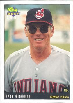 1991 Classic Best Kinston Indians #17 Fred Gladding Front