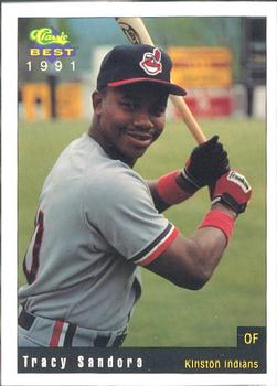 1991 Classic Best Kinston Indians #27 Tracy Sanders Front